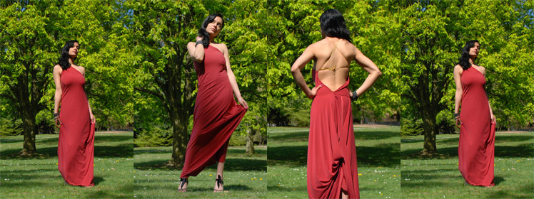 Elegant Red Gown