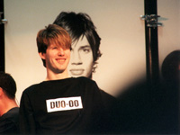 James Ritzman modeling on stage for American Crew in 2000 at the West Coast Style Show