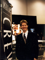 James Ritzman modeling for American Crew in 1997 at the West Coast Style Show in Bellevue, Washington, USA
