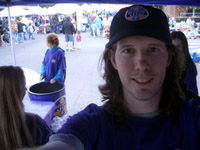 Self-portrait of James Ritzman modeling for Oregon Chai
