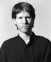 Black and white self-portrait of James Ritzman