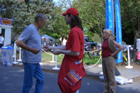 James Ritzman handing out samples as a promotional model for Rolaids
